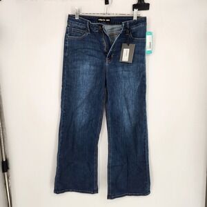 Indigo Six Women's Size 6 Slim Cropped Wide Leg Jeans NWT